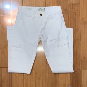 White cargo pants